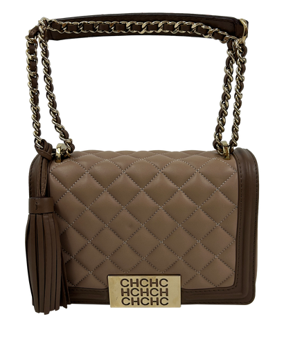 Carolina Herrera, 310&euro;, Bolso, Beige, Animal - Piel, Vista frontal